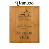 Genuine Bamboo/Red Alder Plaque